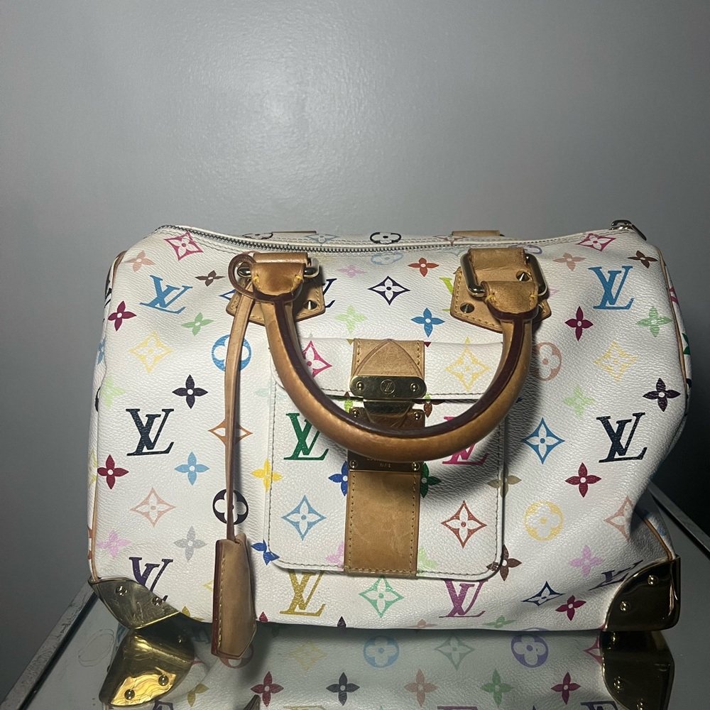 LOUIS VUITTON | Multicolor Marakami Collab Monogram Speedy 2003
